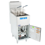 Pitco 45C+S Deep Fryers, (42-50)lb(s) Oil Capacity, Economy, (4)Fired Tube(s), Floor Model,Gas, Natural Gas, 122k Total BTU/Hr, NSF Listed