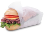 Bagcraft SW912 12" x 9" Plain White Dry Wax Paper Sandwich Wrap and Liner, Grease Resistant, 6000 / cs