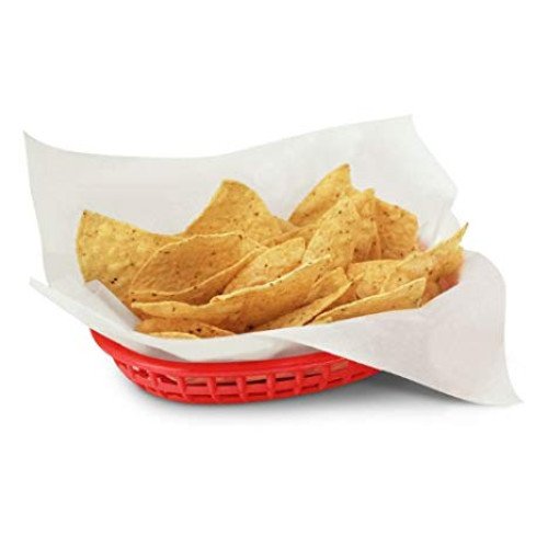 Bagcraft SW912 12" x 9" Plain White Dry Wax Paper Sandwich Wrap and Liner, Grease Resistant, 6000 / cs