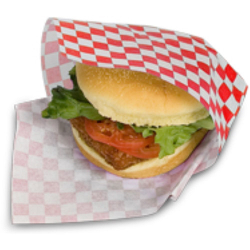 Bagcraft P057700 Red Check Sandwich Wrap and Basket Liner, Grease Resistant, 12 x 12 inch, 5000 each