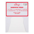 Bagcraft SW912 12" x 9" Plain White Dry Wax Paper Sandwich Wrap and Liner, Grease Resistant, 6000 / cs