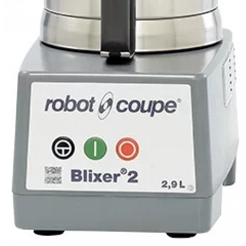 Robot Coupe BLIXER2 Commercial Blender/Mixer, (2.9)Liter(s) Stainless Steel Bowl, (1)Fine-Serrated S-Blade(s) included, (1)Speed(s) 3450rpm, 1hp, 120v/60/1-ph, ETL Listed 