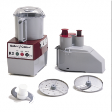 Robot Coupe R2N Combination Food Processor, (3)Liter(s) Gray Polycarbonate Bowl,  S-Blade & Grating/Slicing Disc included, 1hp, 1725 rpm, 120v/60/1-ph, ETL Listed