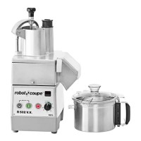 Robot Coupe R502VV Combination Food Processor, (5.9)Liter(s) Stainless Steel Bowl, S-Blade & Slicing/Grating Discs included, Variable Speed 300-3500rpm, 2hp, 120v/60/1-ph, ETL Listed