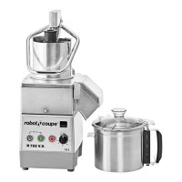 Robot Coupe R752VV Combination Food Processor, (7.5)Liter(s) Stainless Steel Bowl, S-Blade & Slicing/Grating DIscs included, Variable Speeds 300-3500rpm, 2hp, 120v/60/1-ph, ETL Listed
