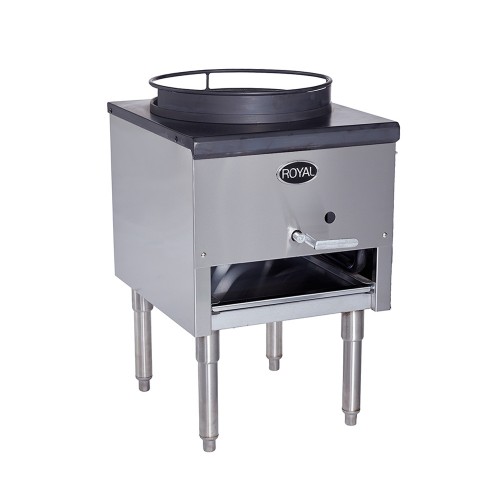 Royal Range RMJ-15 15 inch Ring, (1) Burner(s) 18-Tip Jet Wok Range, Natural Gas, 125k Total BTU, cSAus LISTED