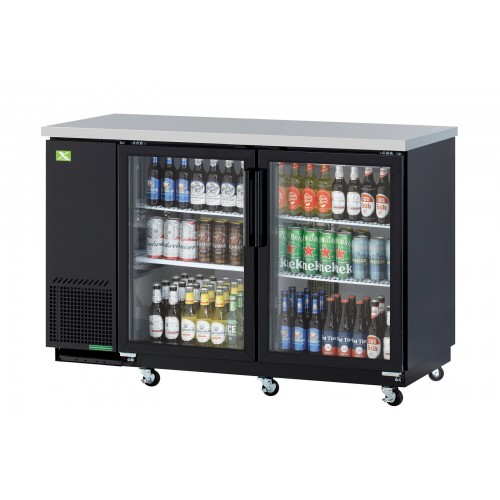 RefrigerationX XBB-2SG-N6 58-7/8 inch Back Bar Refrigerator