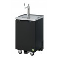 RefrigerationX XBD-1SB-N6 23-5/8(w) inch (1)Solid Door(s) Beer Dispenser, (1)Tap(s), (1)½ Barrel(s), Black Vinyl Exterior, Casters, 1/10hp, 115v/60/1-ph, ETL Listed
