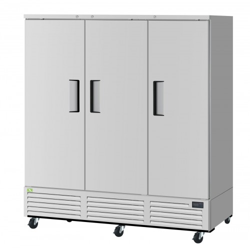 RefrigerationX XBR72-3-N 77-3/4(w) inch, (3)Solid Door(s) Bottom Mount Reach-In Upright Refrigerator, 65.8Cu.ft, (9)Shelve(s), 1/2hp, 115v/60/1-ph, ETL Listed