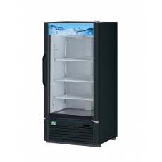 RefrigerationX XGM-10B-N6 26-3/8(w) inch Bottom Mount Refrigerator Merchandiser, (1)Glass Swing Door(s), Black Exterior Color, 8.93Cu.ft, (3)Shelve(s), 1/4hp, 115v/60/1-ph, ETL Listed