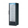 RefrigerationX XGM-15B-N6 26-3/8 inch Bottom Mount Glass Door Merchandiser Refrigerator, 14.44 Cu. Ft., Black