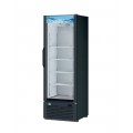 RefrigerationX XGM-19B-N6 26-3/8 inch Bottom Mount Glass Door Merchandiser Refrigerator, 15.09 Cu. Ft., Black