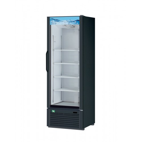 RefrigerationX XGM-19B-N6 26-3/8 inch Bottom Mount Glass Door Merchandiser Refrigerator