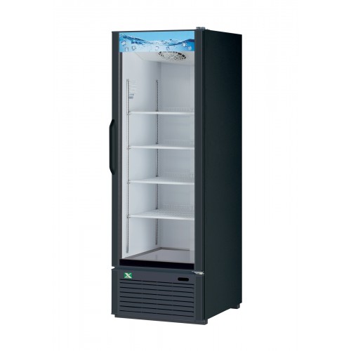 RefrigerationX XGM-23B-N6 26-3/8 inch Bottom Mount Glass Door Merchandiser Refrigerator