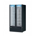 RefrigerationX XGM-35B-N 39-1/2 inch Bottom Mount Glass Door Merchandiser Refrigerator, 30.2 Cu. Ft., Black