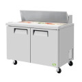 RefrigerationX XST-48-N 48(w) inch Refrigerated Standard Top Sandwich Prep Table, (2)Solid Swing Door(s). 16.26Cu.ft, (12)1/6 Pan(s), (2)Shelve(s), 1/3hp, 115v/60/1-ph,  ETL Listed