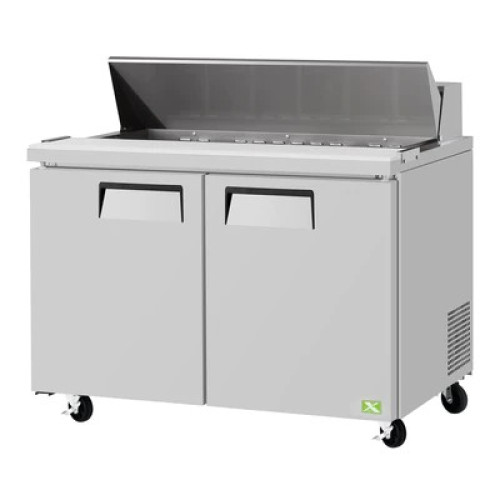 RefrigerationX XST-60-N 60-1/4(w) inch Refrigerated Standard Top Sandwich Prep Table, (2)Solid Swing Door(s),20.73Cu.ft, (16)1/6 Pan(s), (2)Shelve(s), 2/5hp, 115/60/1-ph,  ETL Listed