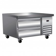 Serv-Ware CB36-HC 38 inch 5.1 Cu. Ft. 2-Drawer Refrigerated Chef Base