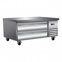 Serv-Ware CB48-HC 50 inch 6.5 Cu. Ft. 2-Drawer Refrigerated Chef Base