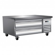 Serv-Ware CB48-HC 50 inch 6.5 Cu. Ft. 2-Drawer Refrigerated Chef Base