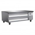 Serv-Ware CB60-HC 62 inch 8.8 Cu. Ft. 2-Drawer Refrigerated Chef Base
