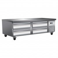 Serv-Ware CB72-HC 74 inch 11.1 Cu. Ft. 4-Drawer Refrigerated Chef Base