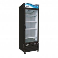 Serv-Ware GF23B-HC 27 inch 23 Cu. Ft. Black One-Glass-Door Bottom-Mount Merchandiser Freezer
