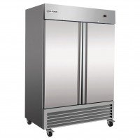Serv-Ware RF2-HC-T 53.9 inch 49 Cu. Ft. Two-Door Bottom-Mount Reach-In Freezer