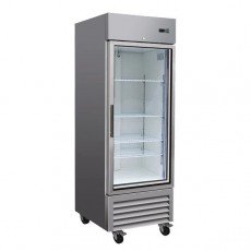 Serv-Ware RR1G-HC 26.8 inch 23 Cu. Ft. One-Glass-Door Bottom-Mount Reach-In Refrigerator
