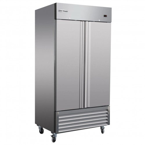 Serv-Ware RR2-35-HC 35 Cu. Ft. Two-Door Bottom-Mount Reach-In Refrigerator