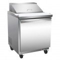 Serv-Ware SP29-8-HC-T 29 inch 7 Cu. Ft. 8-Pan Refrigerated Standard Top Sandwich Prep Table