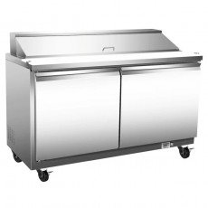 Serv-Ware SP60-24M-HC-T 61.2 inch 15.5 Cu. Ft. 24-Pan Refrigerated Mega Top Sandwich Prep Table
