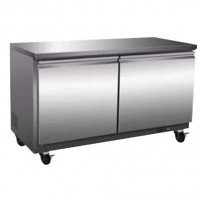 Serv-Ware UCF-48-HC-T 48.2 inch 12 Cu. Ft. 2-Door Undercounter Freezer