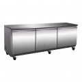 Serv-Ware UCF-72-HC-T 71.5 inch 18 Cu. Ft. 3-Door Undercounter Freezer