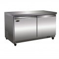 Serv-Ware UCR-60-HC-T 61.2 inch 15.5 Cu. Ft. 2-Door Undercounter Refrigerator