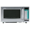 Sharp R-21LVF Commercial Medium Duty Microwave Oven, Touch Controls, 1Cu.ft Capacity, Stainless Steel, 1000w, 14amps, 120v/60/1-ph, NSF Listed