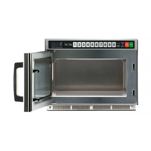 Sharp TwinTouch R-CD2200M Commercial Microwave Oven, Heavy Duty, 0.75Cu.ft Capacity, Dual TouchPads, 2200w, 208-230v/60/1-ph, NSF Listed