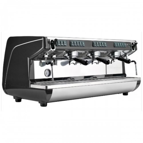 Nuova Simonelli APPIA LIFE 3GR VOL-B (3)Group Head(s) Automatic Volumetric Espresso Machines, Black, (2)Steam Wand(s), (1)Hot Water Wand(s), (15)Liter(s) Boiler, 5000w, 23amps, 208-240v/60/1-ph, NSF Listed
