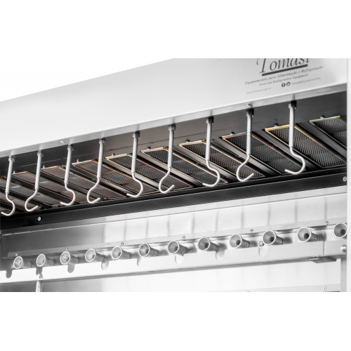 Skyfood CH-26TEPRM Tomasi Outdoor 26 Skewers Gas BarBecue Grill, Floor Model, 127v, NSF Listed