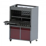 Skyfood CH-26TEPRM Tomasi Outdoor 26 Skewers Gas BarBecue Grill, Floor Model, 127v, NSF Listed