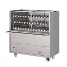 Skyfood CMDL-38T Tomasi Outdoor 38 Skewers Charcoal Barbecue Grill, Floor Model, 127v, NSF Listed