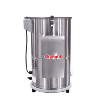 Skyfood DB-6 Electric Potato Peelers, 12lb Capacity, 159lb/hr Production, 1/4hp, 6.3amp, 110v/60/1