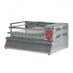 Skyfood KBB-10C 39.4 inch Countertop Shish Kabob Charcoal Grill, 110v, NSF Listed