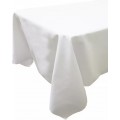 Snap Drape 54415296TH010 Market Place Linen Tablecloth, Rectangular, Spun Polyester, White, 96(w) x 52(d) x 1(h) inch