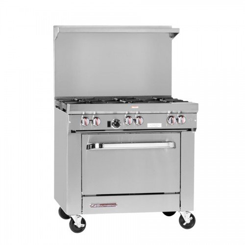 Southbend S-Series S36D 36(w) inch (6)Open Burner(s) Restaurant Range, (1)Standard Oven(s), Natural Gas, 168k Total BTU/Hr, NSF/CSA Listed