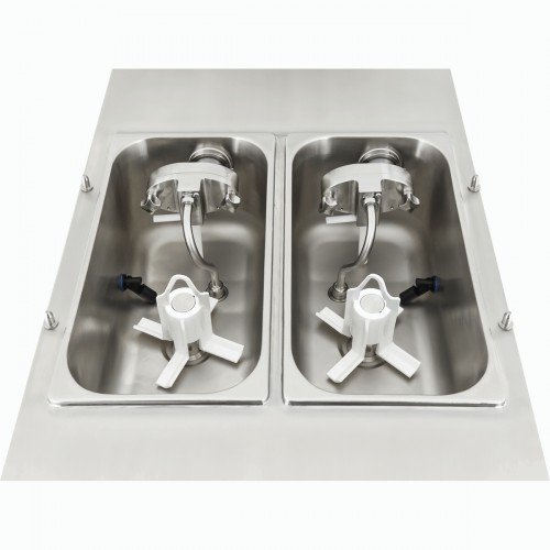 Spaceman 6235A-C Twin Twist Soft Serve Machines (Pressurized) w/ (2)Flavor Hopper(s), (2)8.5qt Capacity, (350)Serving(s)/hr, Countertop, 206-230v/60/1-ph, NSF Listed