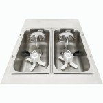 Spaceman 6378A-C High Output Soft Serve Machines (Pressurized) w/ (2)Flavor Hopper(s), (2)13.7qt Capacity, (700)Serving(s)/hr, Floor Model, 206-230v/60/1-ph, NSF Listed