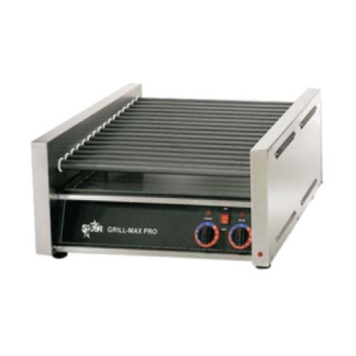 Star 30ST Grill-Max® Hot Dog Roller Grills, Analog Control, Staltek® Coated Roller, (30)Hot Dog(s), 1150w, 9.6amps, 120v/60/1-ph, UL Listed