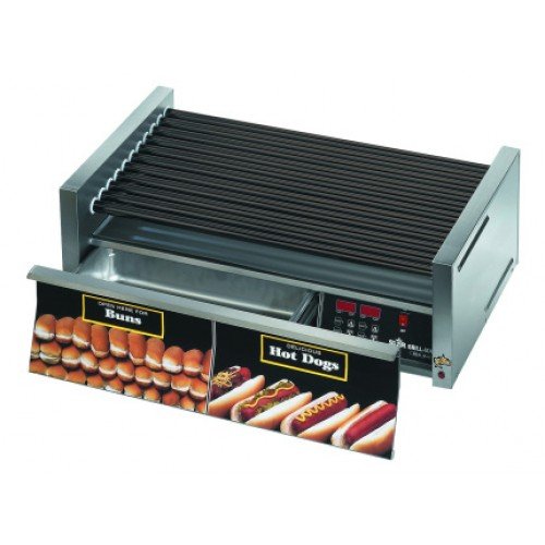 Star 50STBDE Grill-Max® Hot Dog Roller Grills, Bun Drawer, Electronic Control, Staltek® Coated Roller, (50)Hot Dog(s) + (48)Bun(s), 1535w, 12.8amps, 120v/60/1-ph, UL Listed