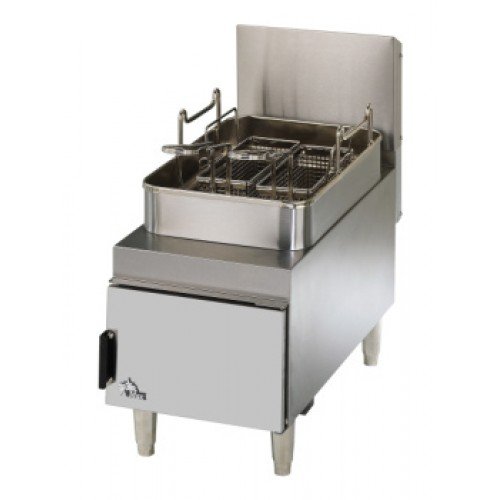 Star 615FF Star-Max Gas Fryer, (15)lb(s) Capacity, Countertop, Twin Baskets, Natural Gas, 30k Total BTU/Hr, 12(w) x 25.1(d) x 23.4(h) inch, NSF/CSA Listed